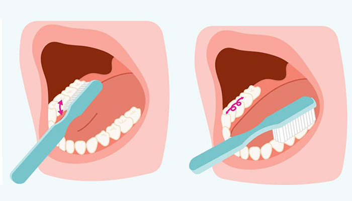 spazzolamento interno denti